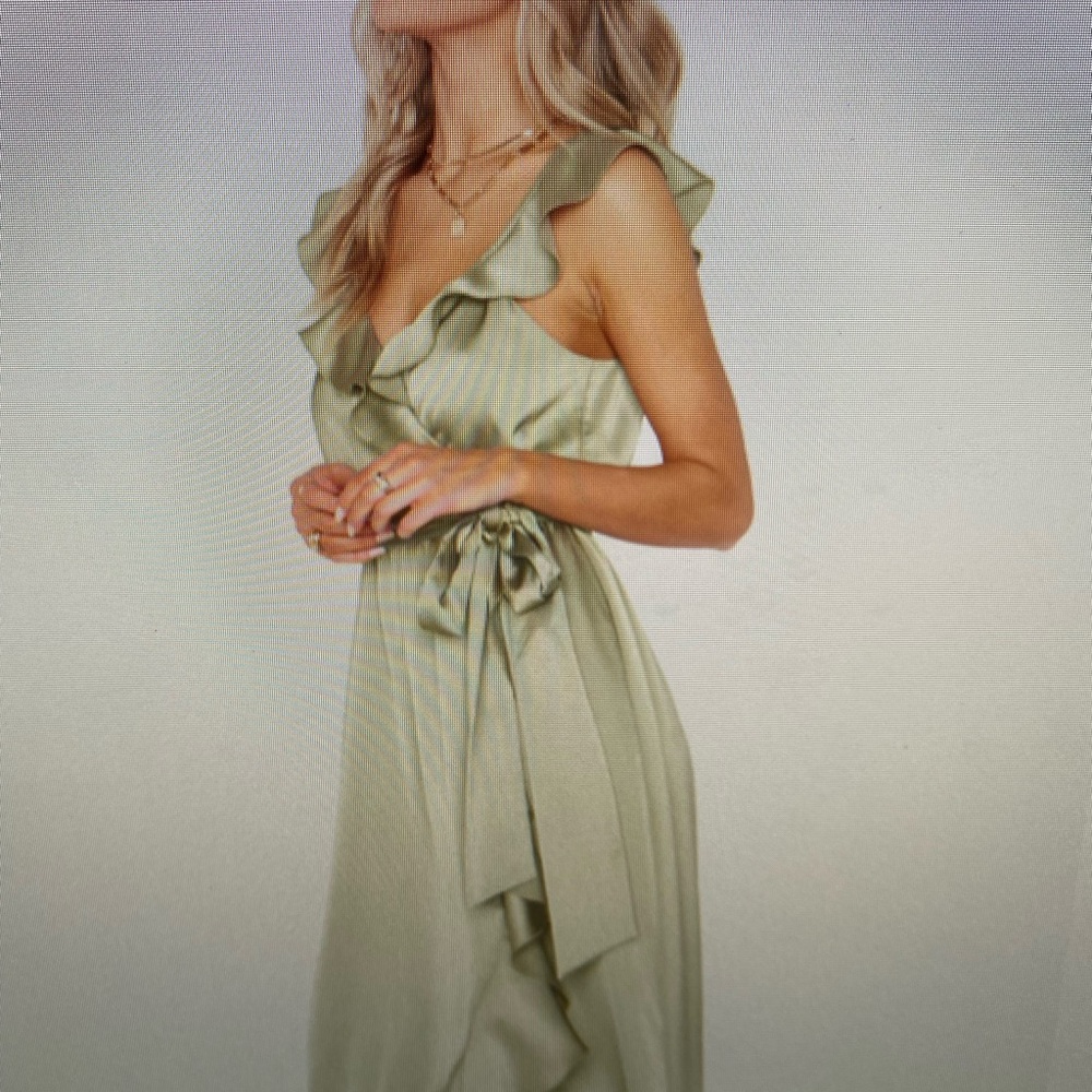 NWT show me your mumu Samantha ruffle wrap dress - Picture 2 of 10